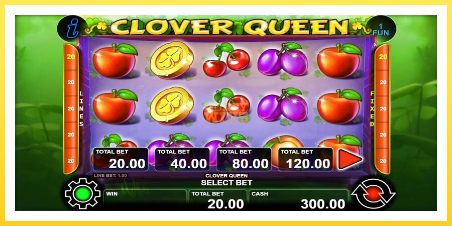 Slika 1 igralni avtomat Clover Queen