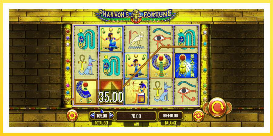 Slika 3 igralni avtomat Pharaohs Fortune