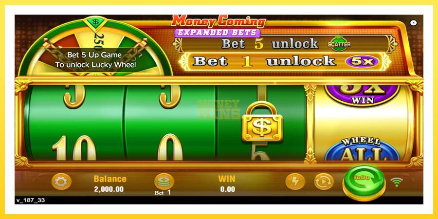 Slika 2 igralni avtomat Money Coming 2 – Expanded Bets