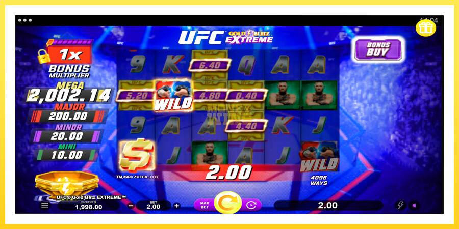 Slika 2 igralni avtomat UFC Gold Blitz Extreme