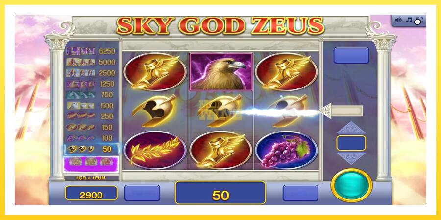 Slika 4 igralni avtomat Sky God Zeus 3x3