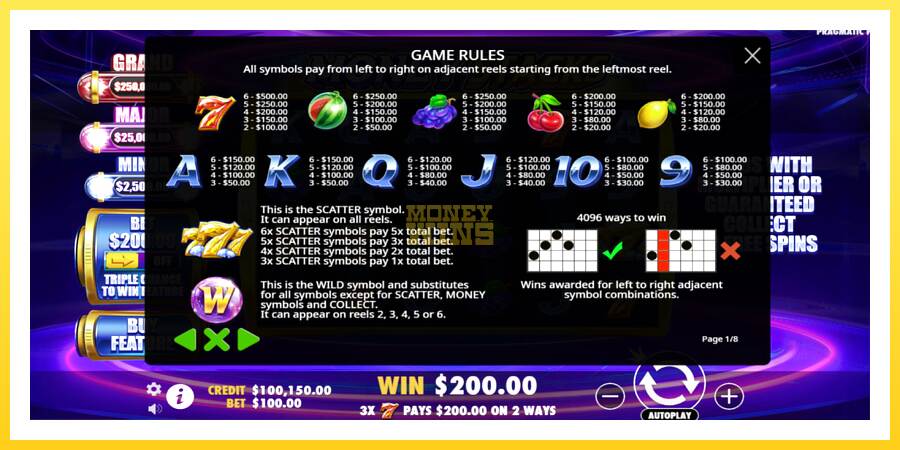 Slika 5 igralni avtomat Money Blitz