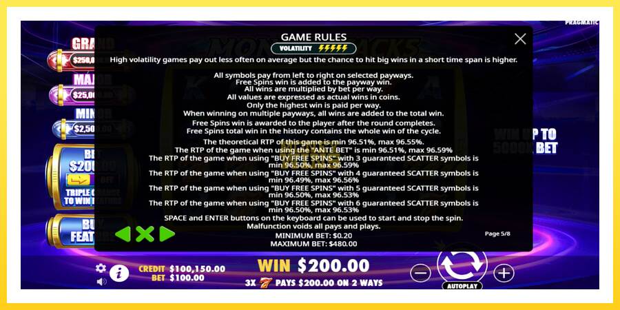 Slika 7 igralni avtomat Money Blitz