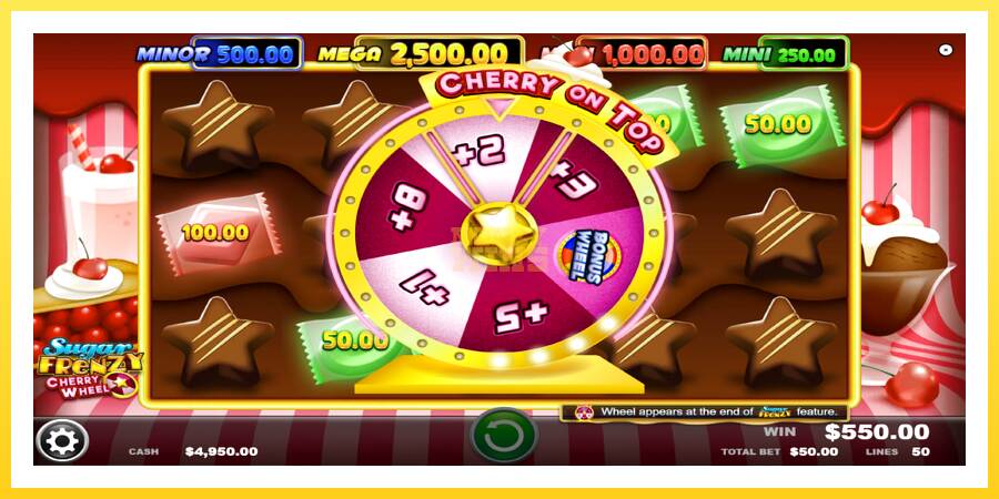 Slika 4 igralni avtomat Sugar Frenzy Cherry Wheel