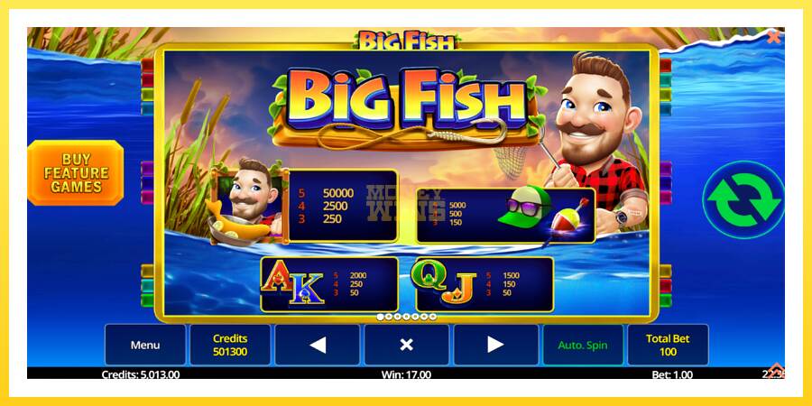 Slika 5 igralni avtomat Big Fish