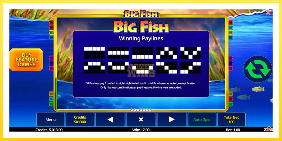 Slika 6 igralni avtomat Big Fish