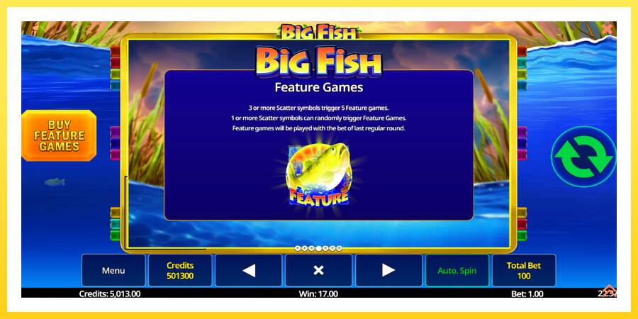 Slika 7 igralni avtomat Big Fish