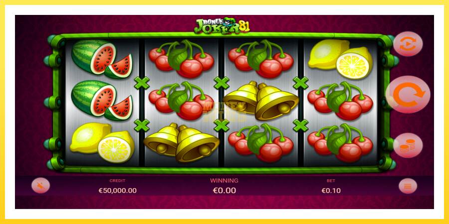 Slika 1 igralni avtomat Bonus Joker 81