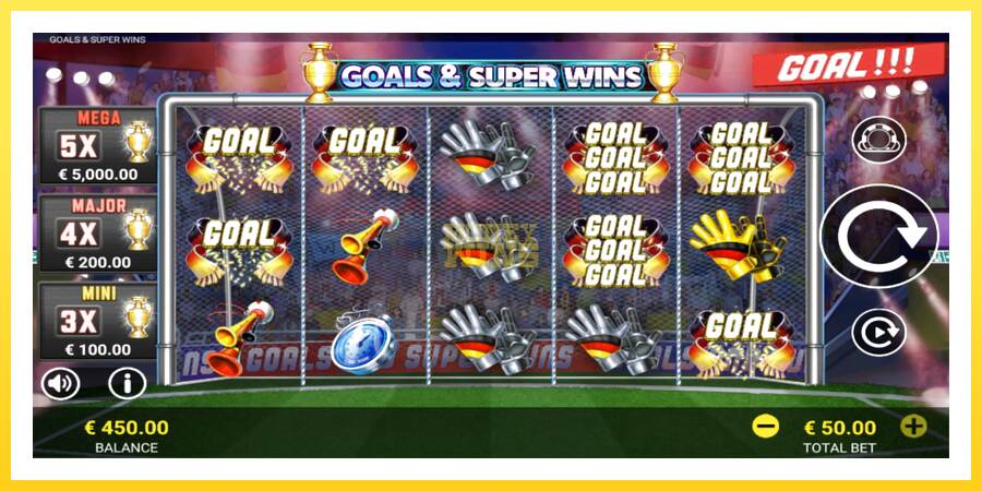 Slika 2 igralni avtomat Goals & Super Wins