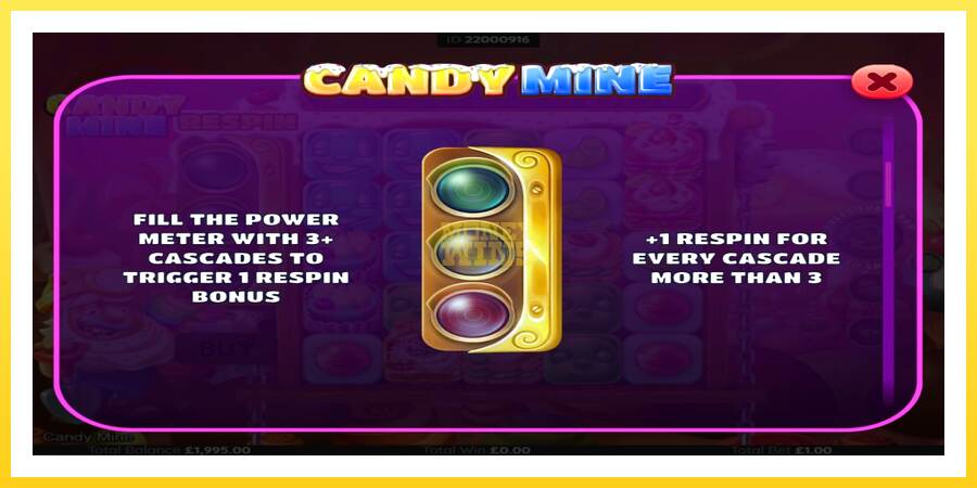 Slika 5 igralni avtomat Candy Mine