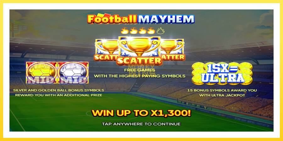 Slika 1 igralni avtomat Football Mayhem