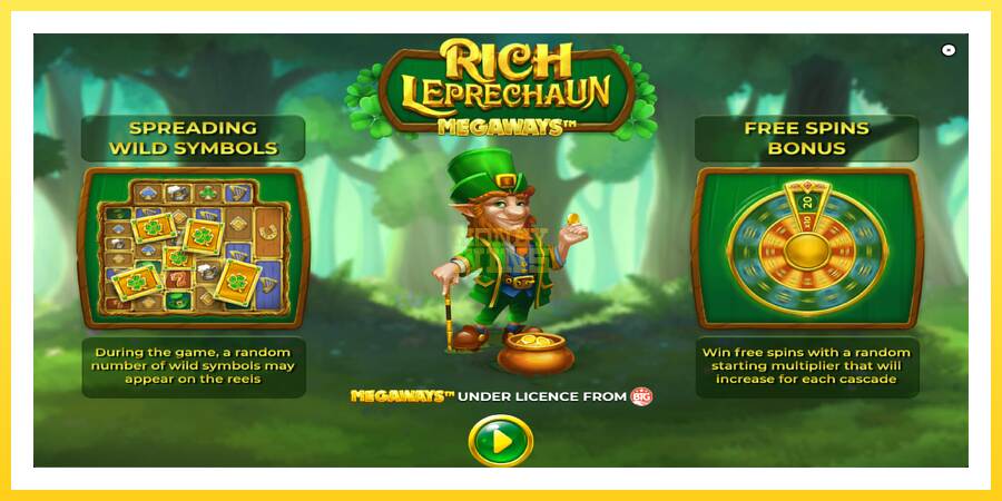 Slika 1 igralni avtomat Rich Leprechaun Megaways