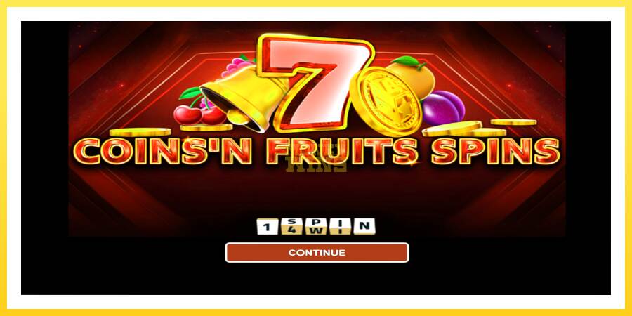 Slika 1 igralni avtomat Coinsn Fruits Spins