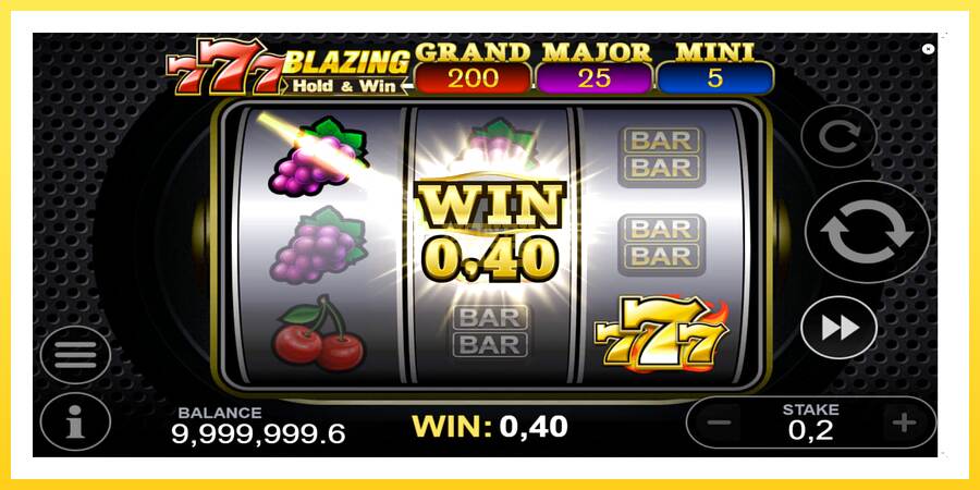 Slika 2 igralni avtomat 777 Blazing Hold & Win