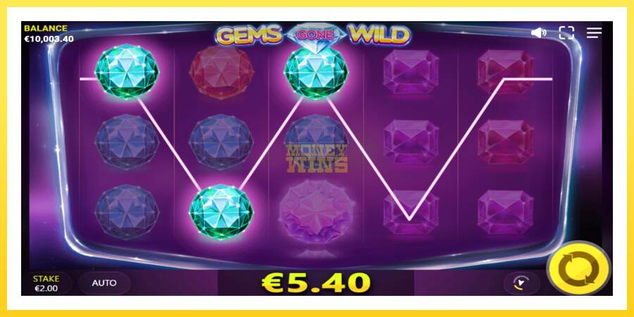 Slika 2 igralni avtomat Gems Gone Wild