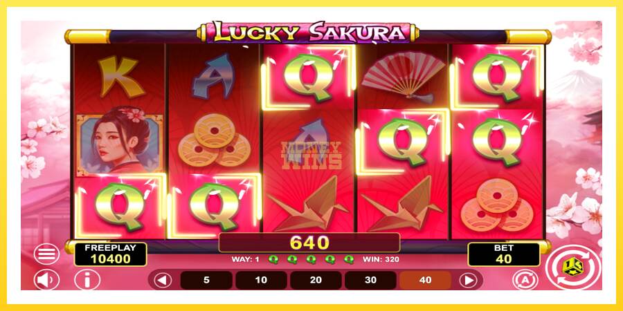 Slika 3 igralni avtomat Lucky Sakura Win Spins