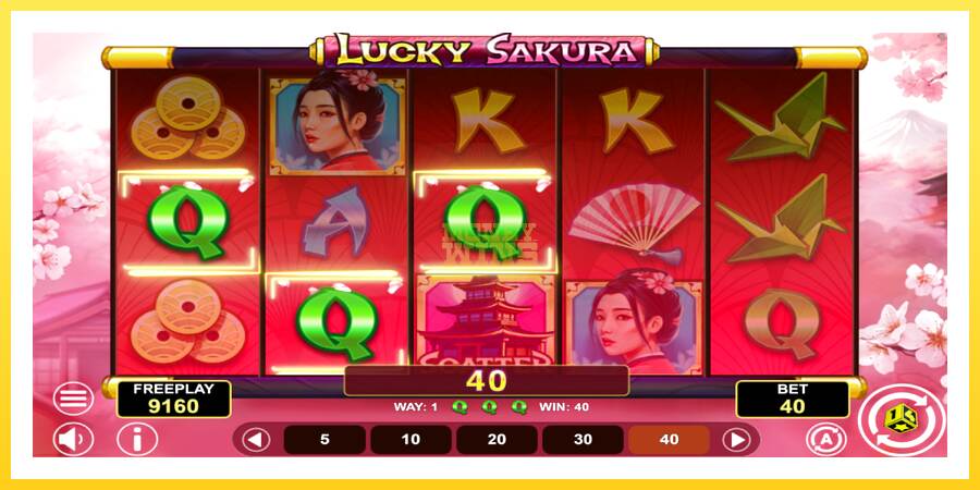 Slika 4 igralni avtomat Lucky Sakura Win Spins