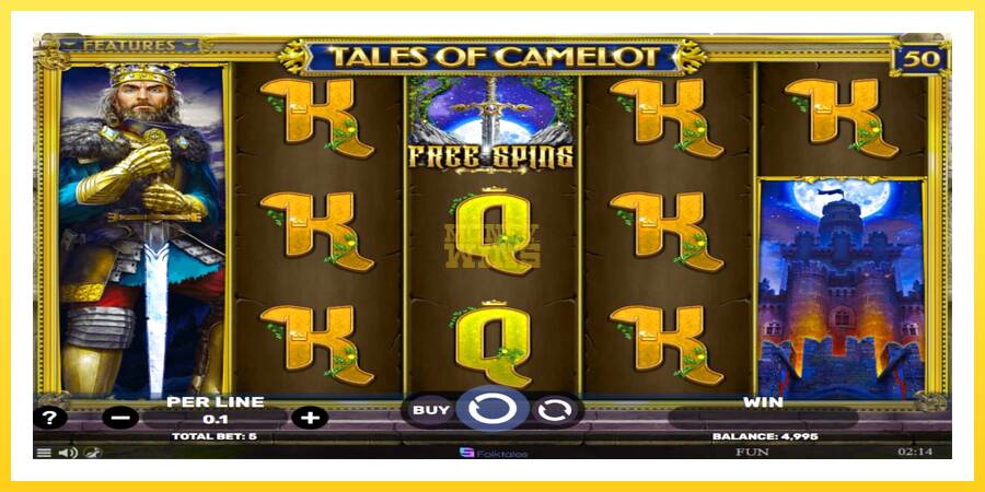 Slika 2 igralni avtomat Tales of Camelot