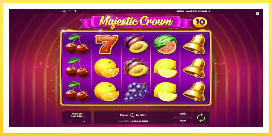 Slika 1 igralni avtomat Majestic Crown 10