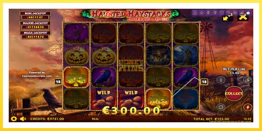 Slika 3 igralni avtomat Haunted Haystacks - Spooky Hold and Win