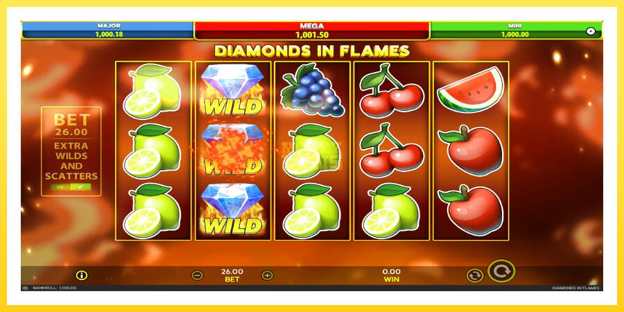 Slika 5 igralni avtomat Diamonds in Flames