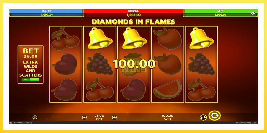 Slika 7 igralni avtomat Diamonds in Flames