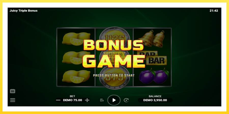 Slika 3 igralni avtomat Juicy Triple Bonus