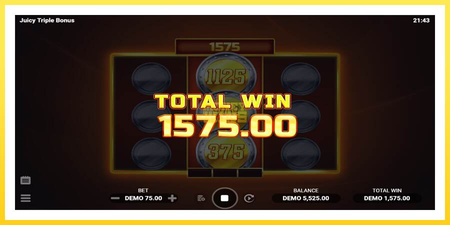 Slika 4 igralni avtomat Juicy Triple Bonus