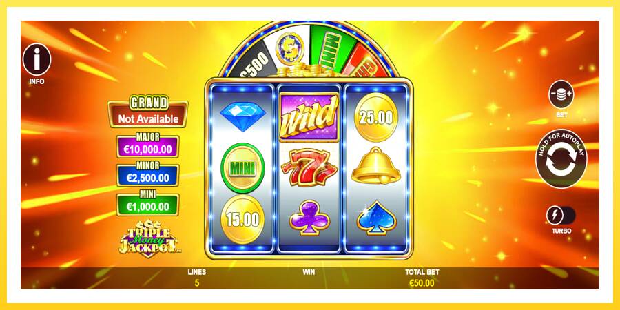 Slika 2 igralni avtomat Triple Money Jackpot