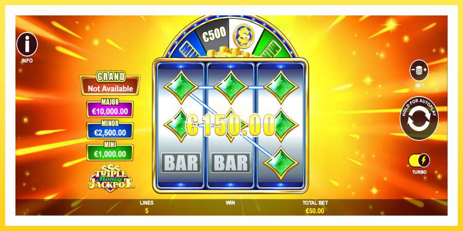 Slika 3 igralni avtomat Triple Money Jackpot