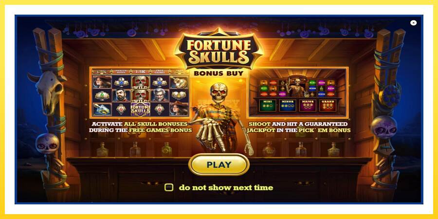 Slika 1 igralni avtomat Fortune Skulls Bonus Buy