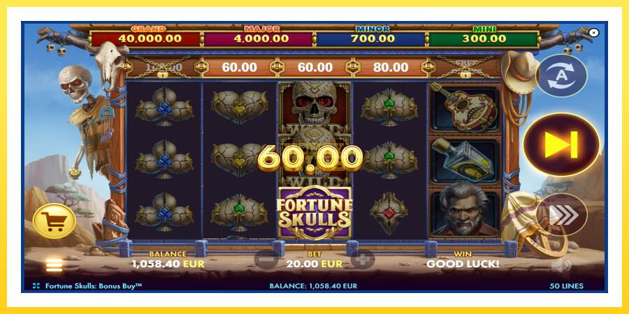 Slika 3 igralni avtomat Fortune Skulls Bonus Buy