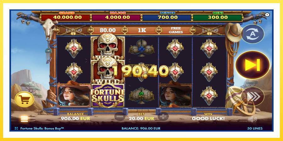 Slika 4 igralni avtomat Fortune Skulls Bonus Buy