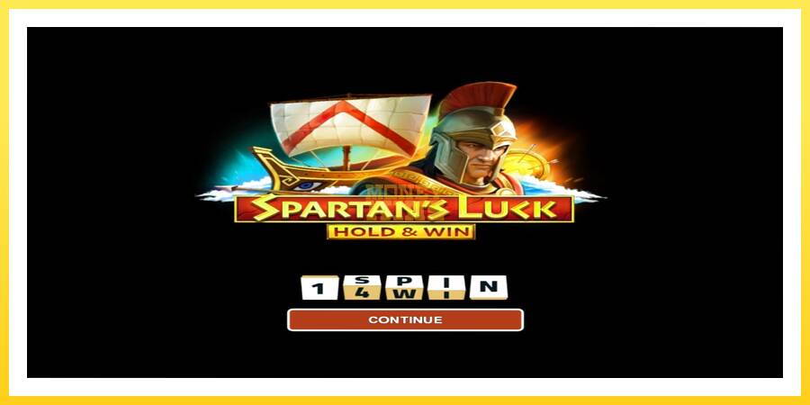 Slika 1 igralni avtomat Spartans Luck Hold & Win