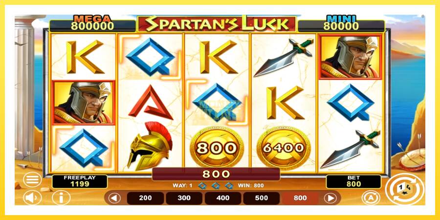 Slika 3 igralni avtomat Spartans Luck Hold & Win