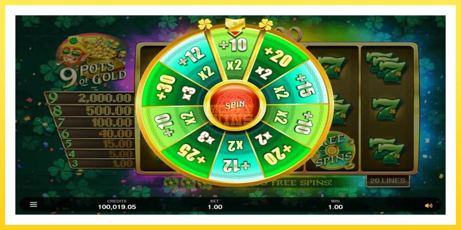 Slika 4 igralni avtomat 9 Pots of Gold Land & Win