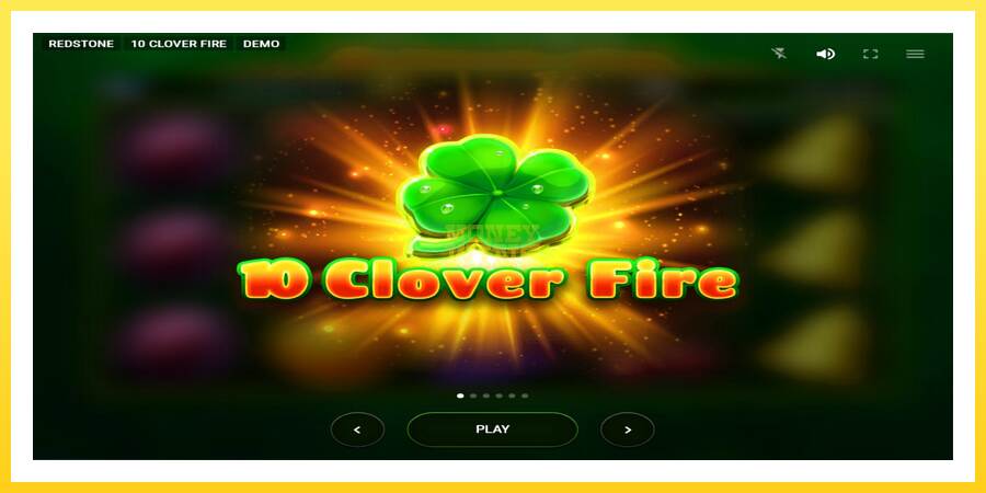 Slika 1 igralni avtomat 10 Clover Fire