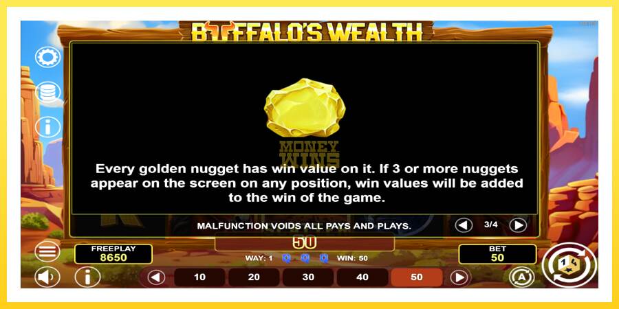 Slika 7 igralni avtomat Buffalos Wealth