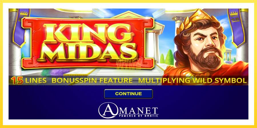 Slika 1 igralni avtomat King Midas