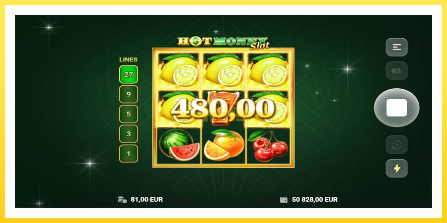 Slika 5 igralni avtomat Hot Money Slot