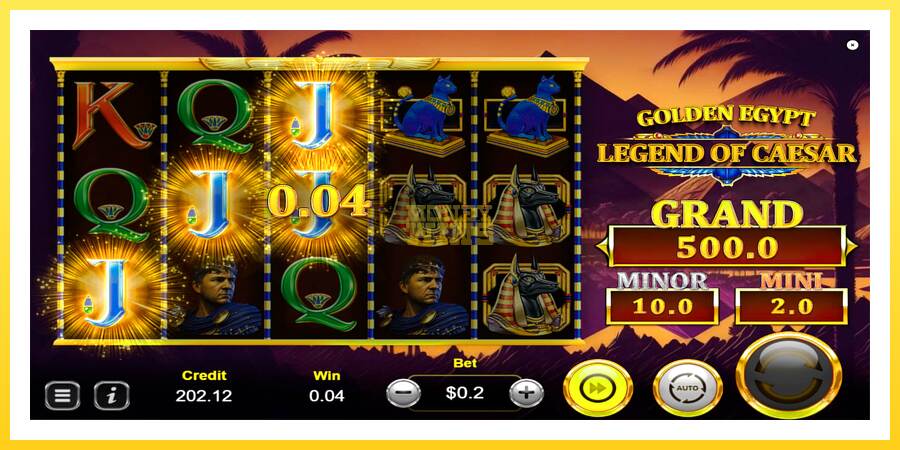 Slika 5 igralni avtomat Golden Egypt Legend of Caesar