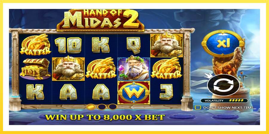 Slika 1 igralni avtomat Hand of Midas 2