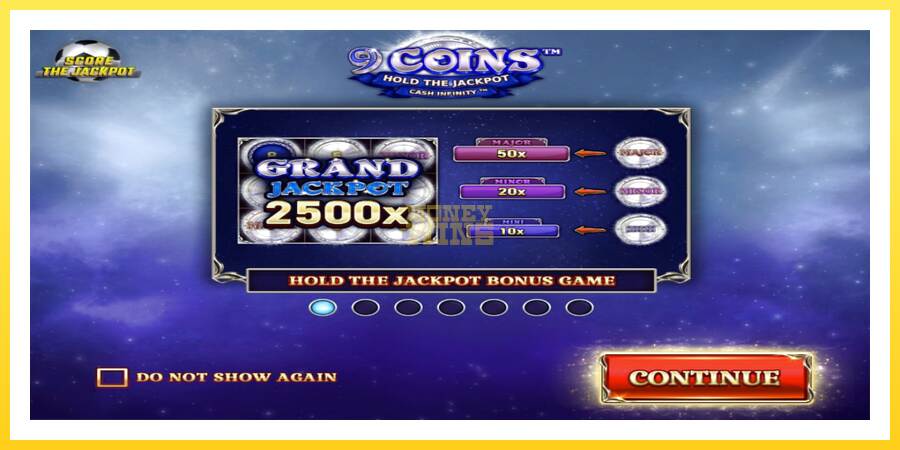 Slika 1 igralni avtomat 9 Coins Grand Platinum Edition Score The Jackpot