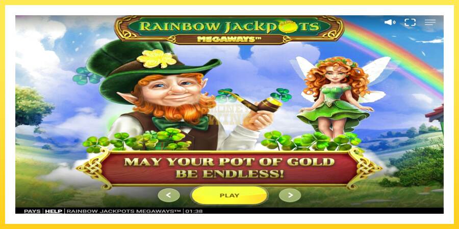 Slika 1 igralni avtomat Rainbow Jackpots Megaways