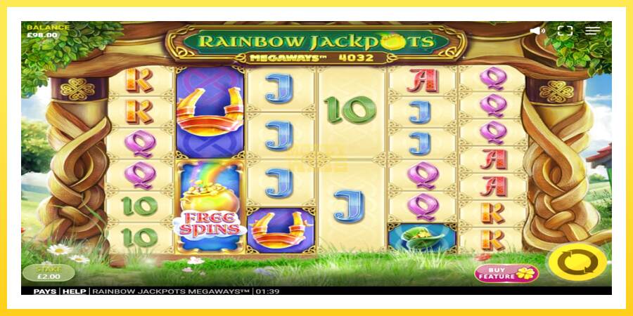 Slika 2 igralni avtomat Rainbow Jackpots Megaways