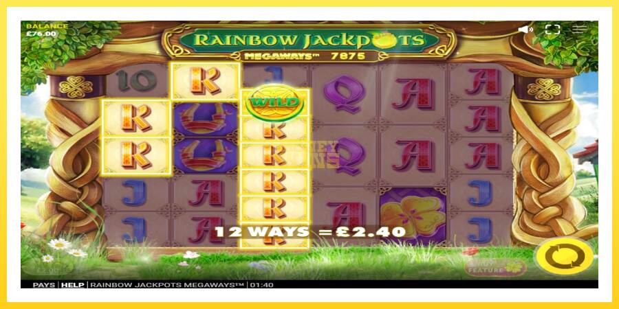 Slika 3 igralni avtomat Rainbow Jackpots Megaways