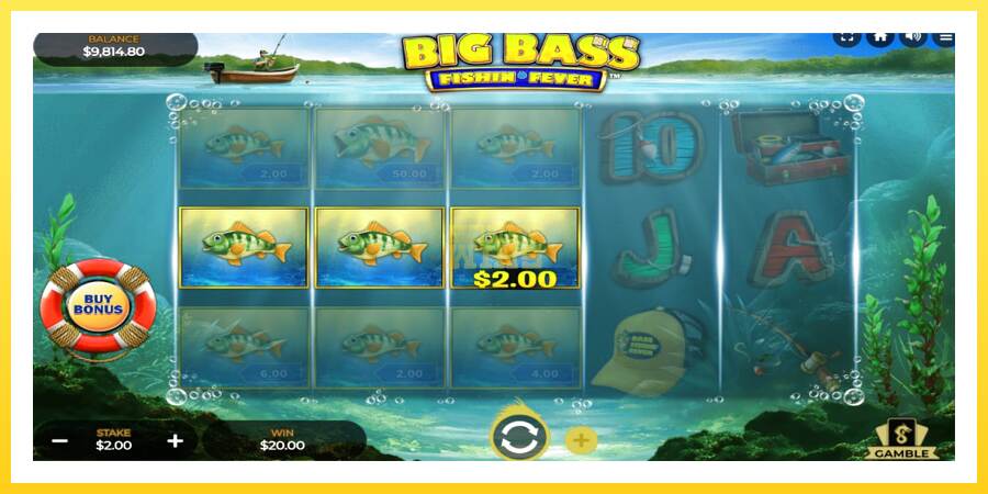 Slika 3 igralni avtomat Big Bass Fishin Fever