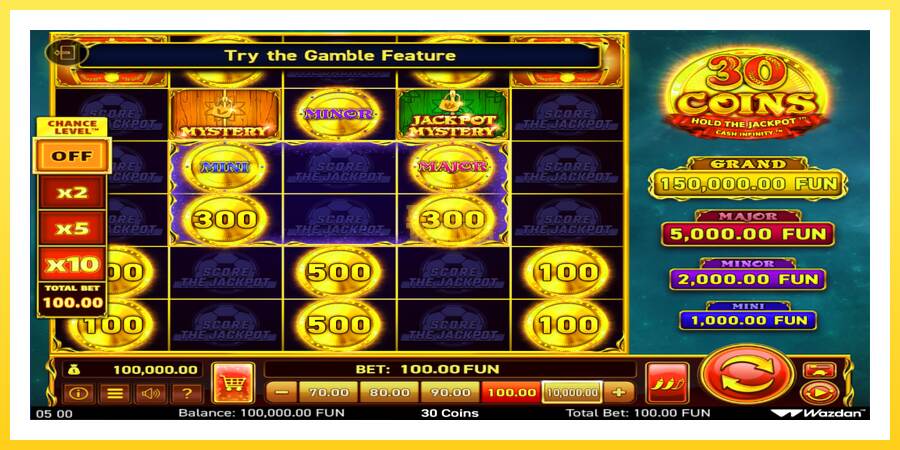 Slika 2 igralni avtomat 30 Coins Score The Jackpot