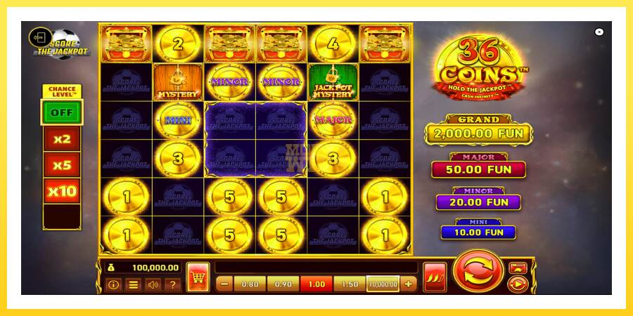 Slika 2 igralni avtomat 36 Coins Score The Jackpot