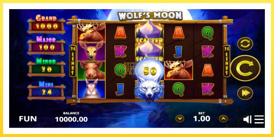 Slika 1 igralni avtomat Wolfs Moon